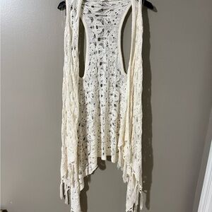 Say What? Cream Asymmetrical Tank Top